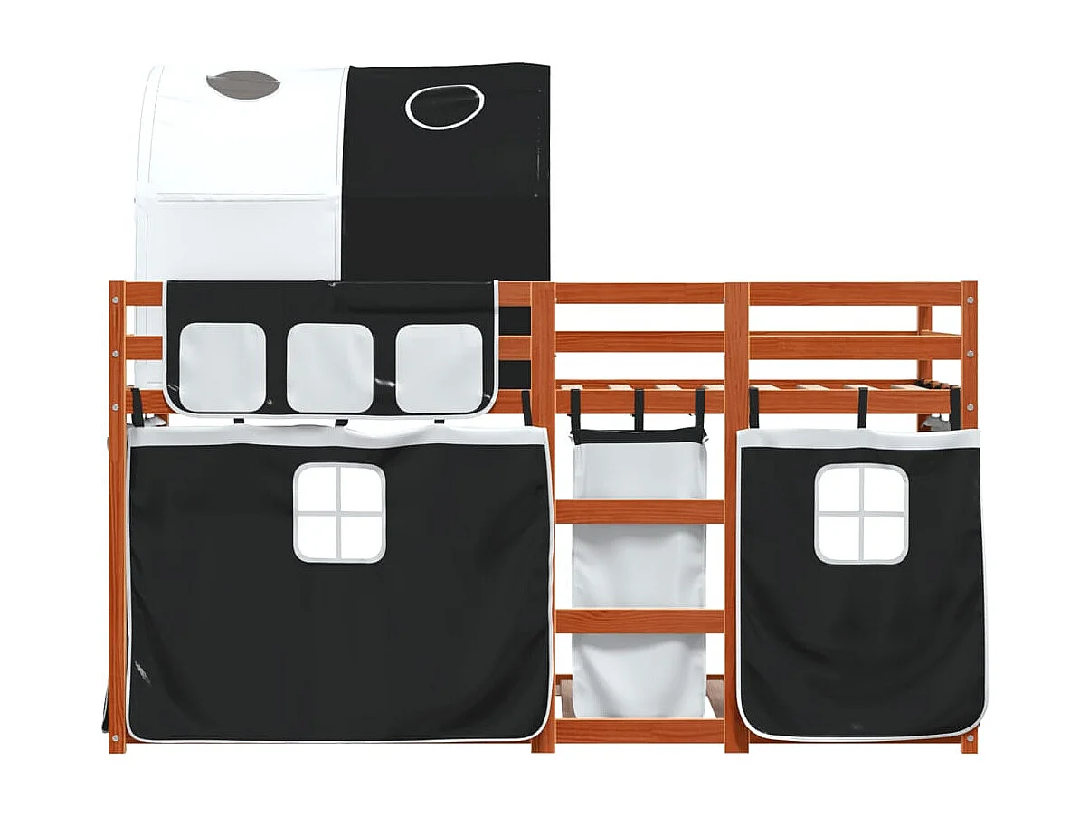 Lit superposé sans matelas 80x200 cm bois de pin massif