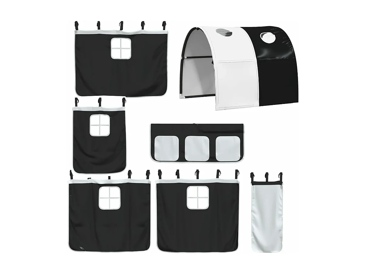 Lit superposé sans matelas 80x200 cm bois de pin massif