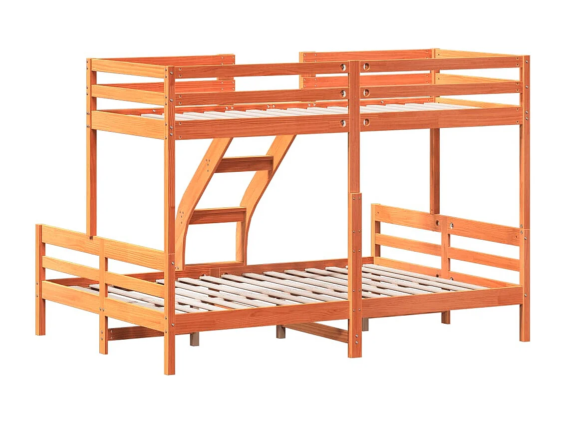 Lit superposé sans matelas 80x200/140x200 cm bois massif