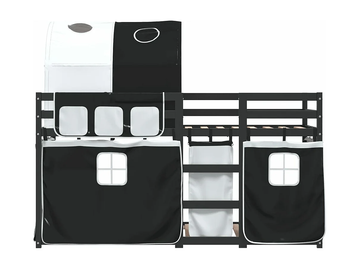 Lit superposé sans matelas 90x200 cm bois de pin massif