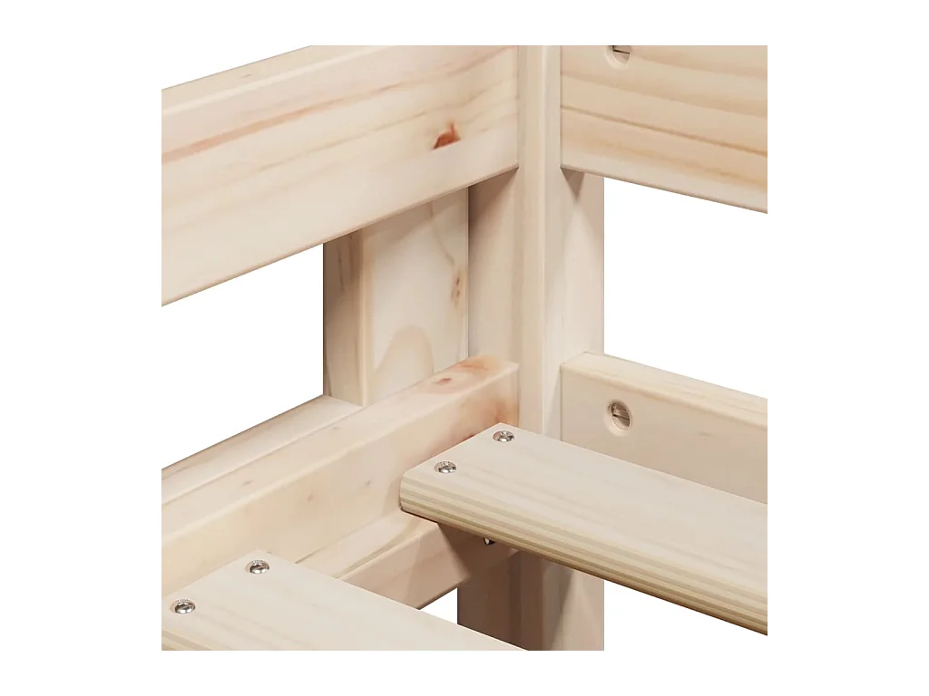 Lit superposé sans matelas 90x190 cm bois de pin massif