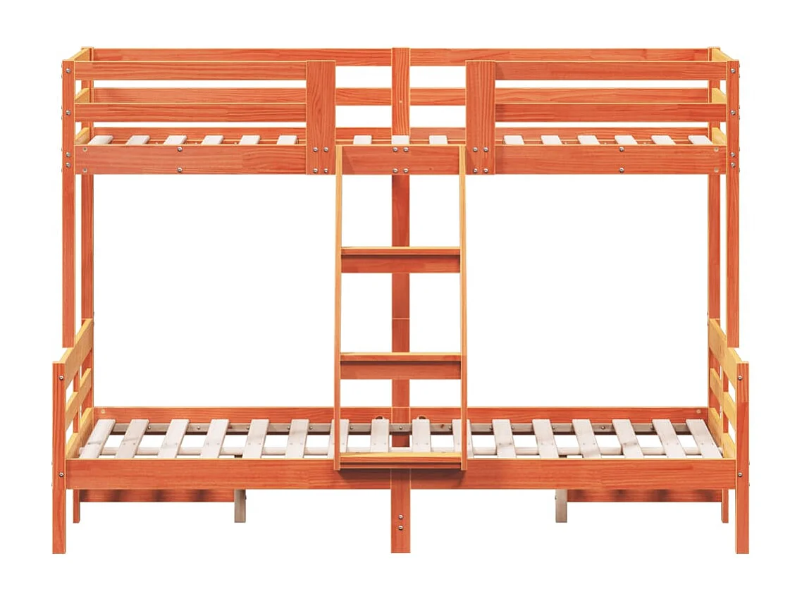Lit superposé sans matelas 90x200/120x200 cm bois massif