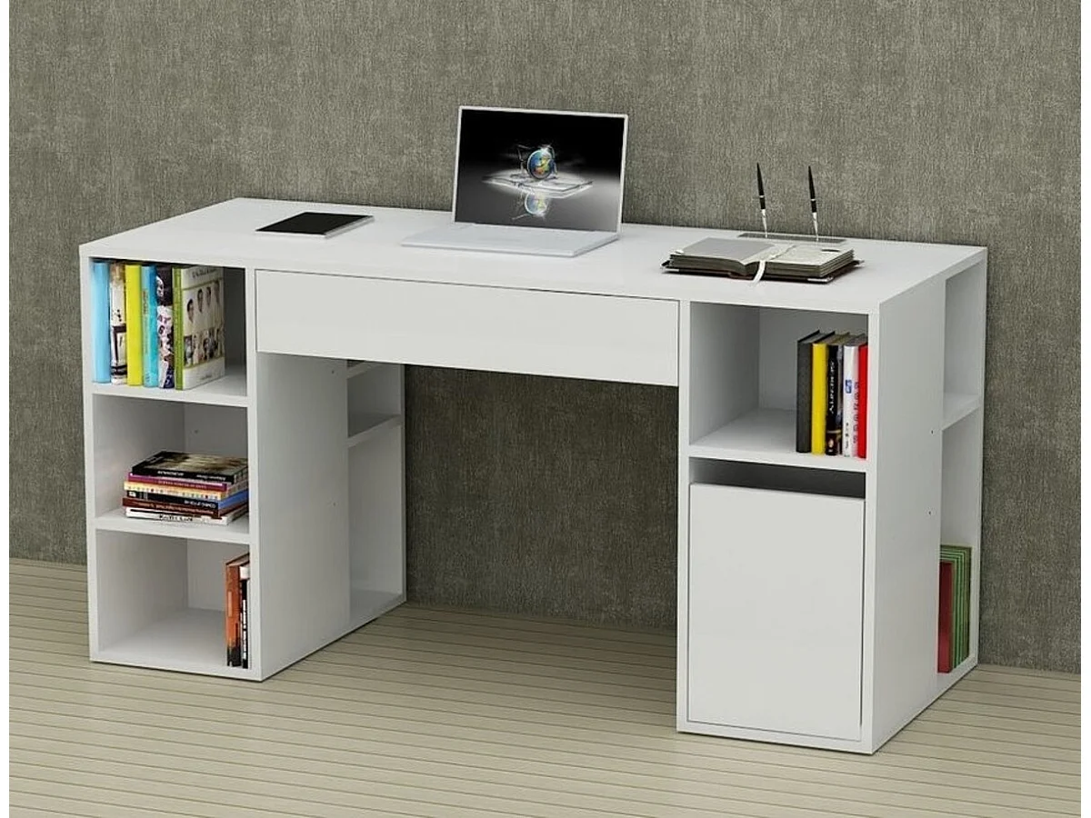 Bureau DIAMANT Blanc 145 CM