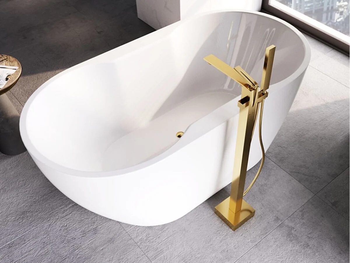 Baignoire îlot NAVIA 140x75 cm,150-160x80 cm - Dimensions: 150 x 80 cm