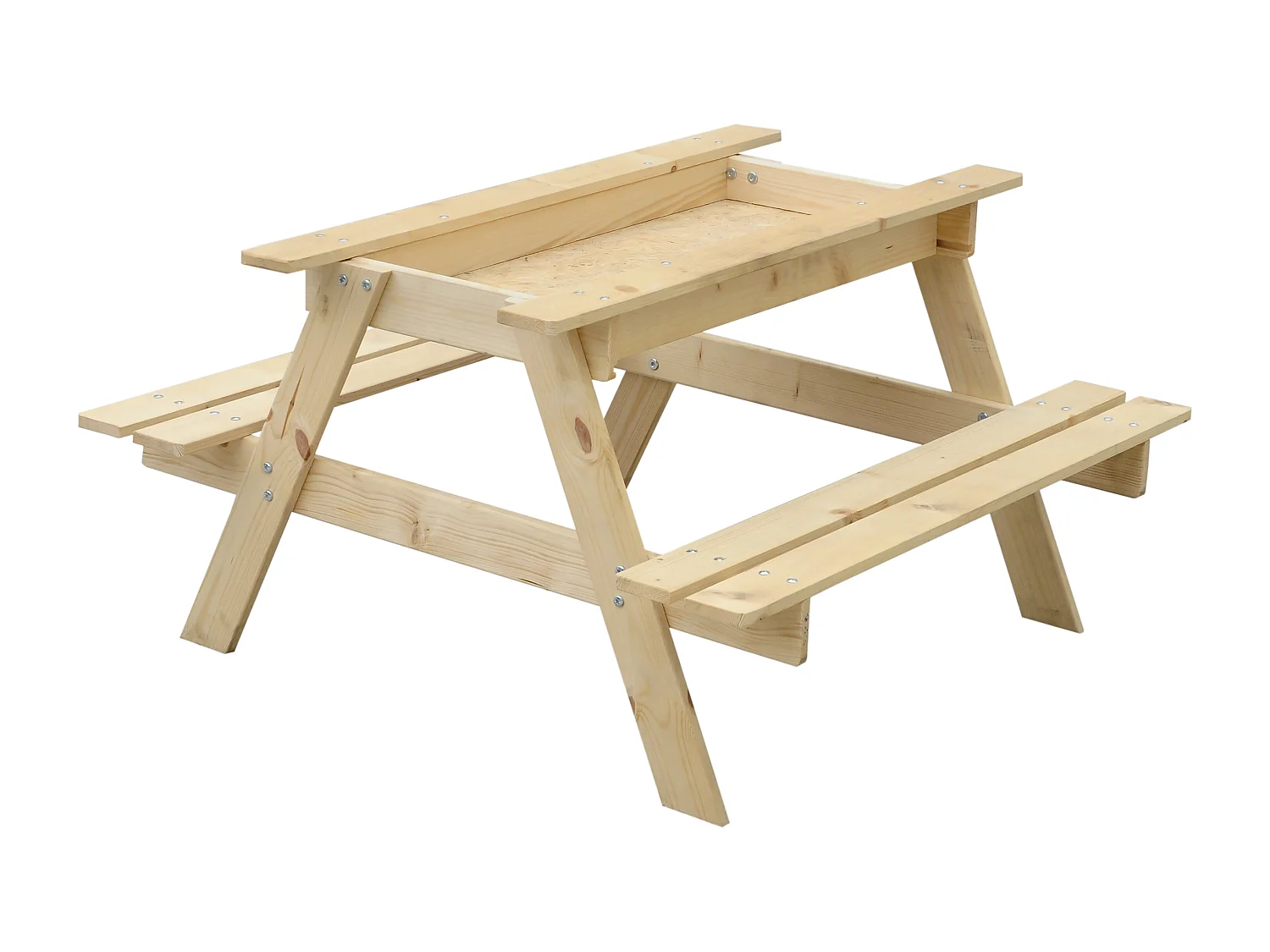 TIMBELA M010-1 Kindertafel voor de tuin - 90x90xH50 cm