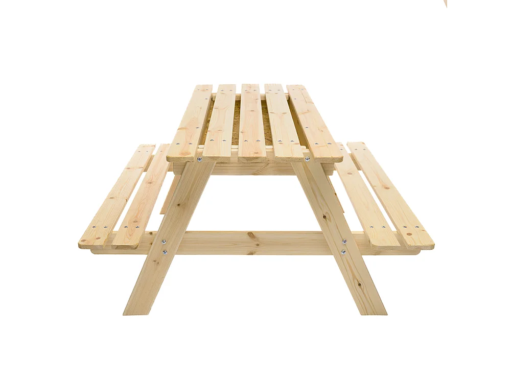 Tavolo da picnic per bambini in legno - L90xL90xA50 cm - M010-1