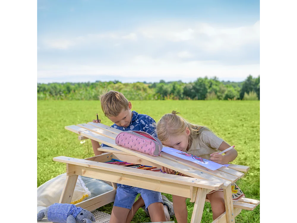 Table enfant pour le jardin - 90x90xH50 cm - M010-1