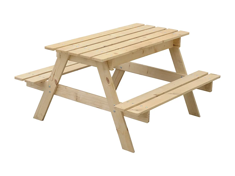 Timbela M010-1 Mesa de madeira com caixa de areia para crianças