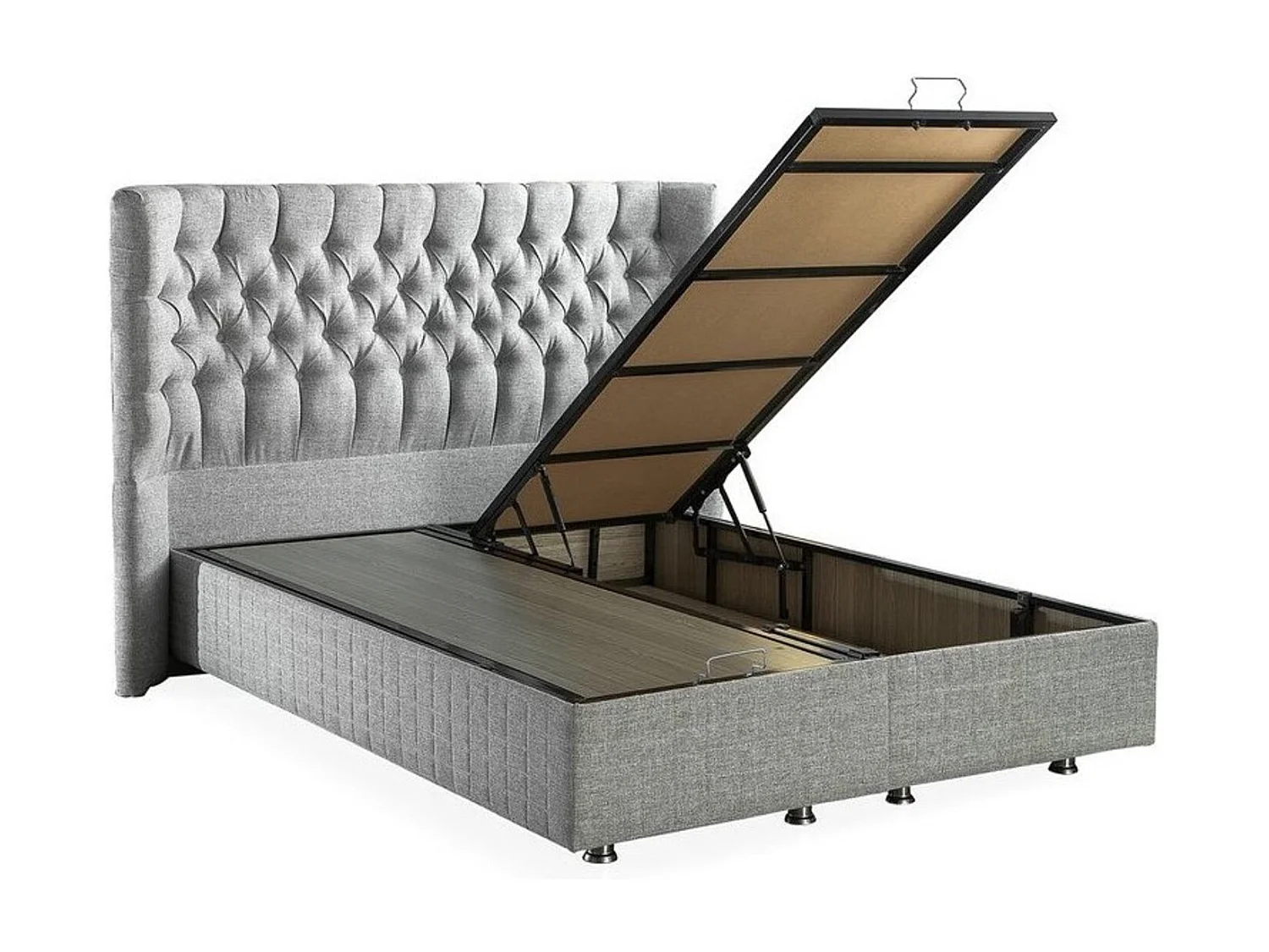 LIT coffre PLATINUM 160*200 cm - Dimensions: 160x200 cm - Sans Matelas