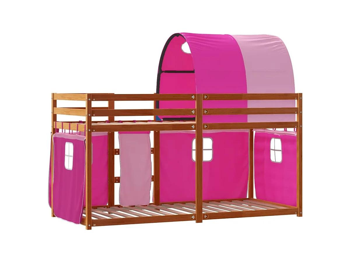 Lit superposé sans matelas 90x200 cm bois de pin massif