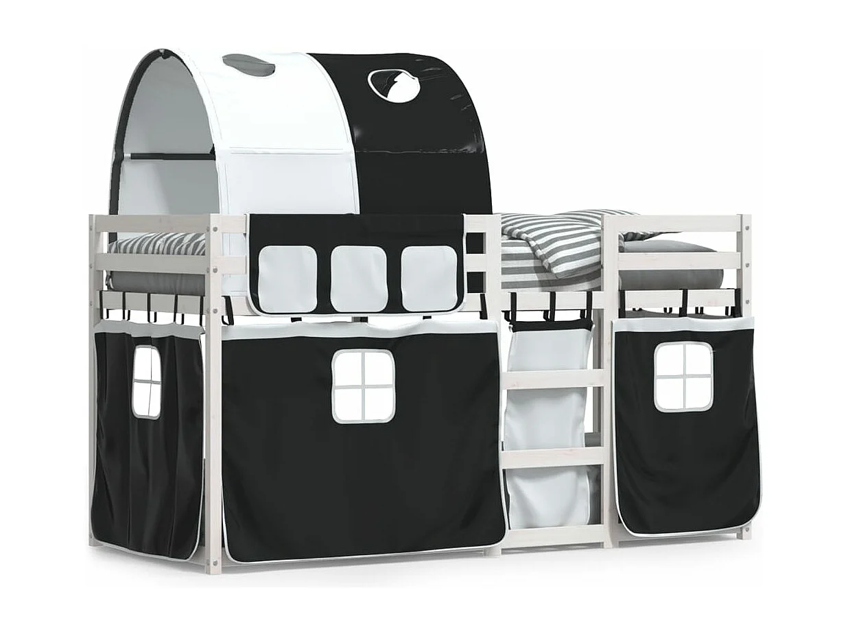 Lit superposé sans matelas 75x190 cm bois de pin massif