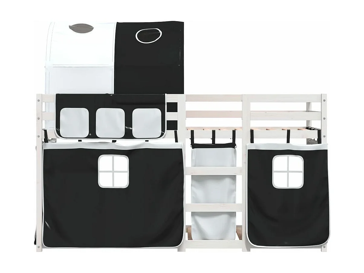 Lit superposé sans matelas 75x190 cm bois de pin massif