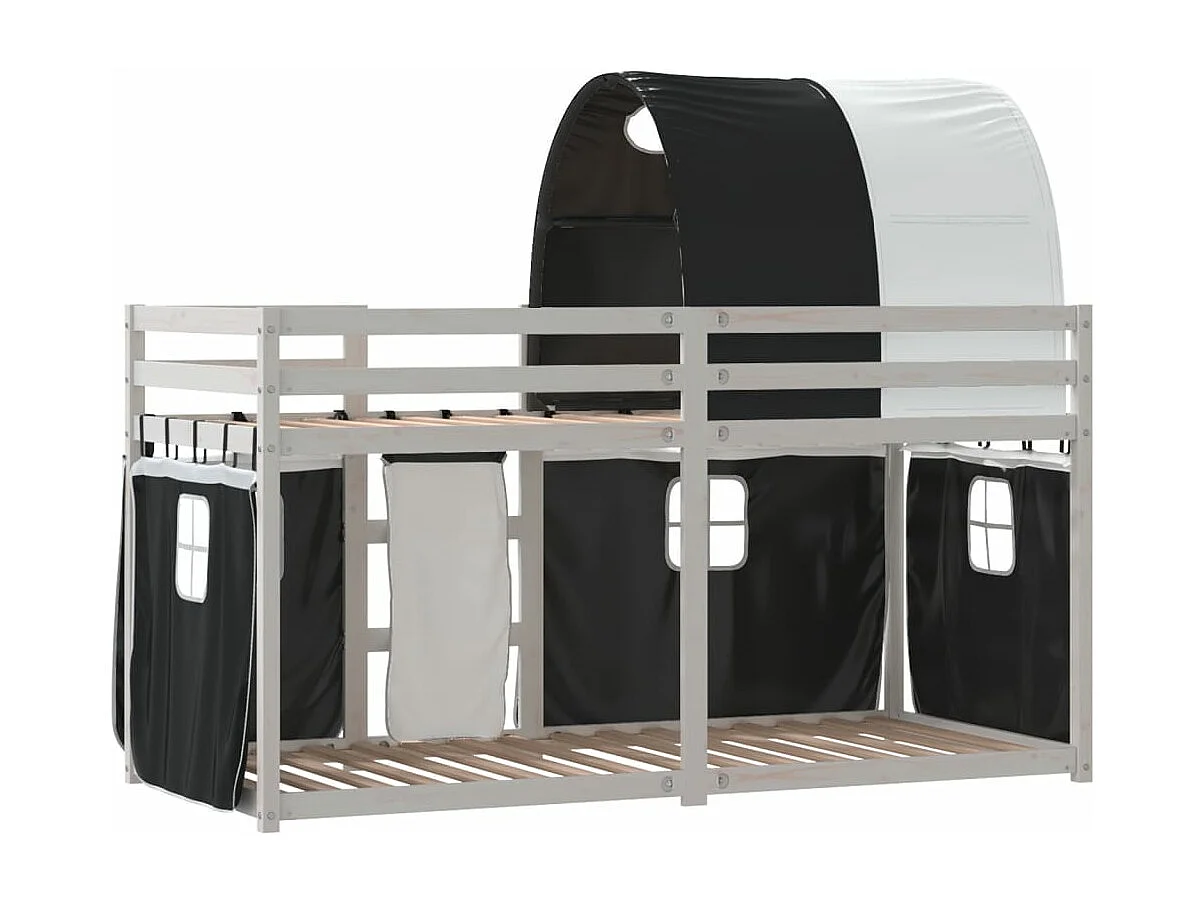 Lit superposé sans matelas 75x190 cm bois de pin massif