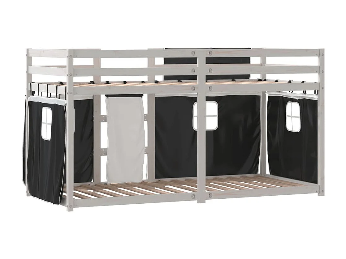 Lit superposé sans matelas 90x200 cm bois de pin massif