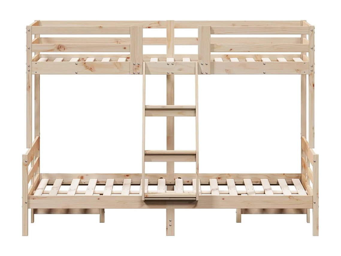 Lit superposé sans matelas 80x200/120x200 cm bois massif
