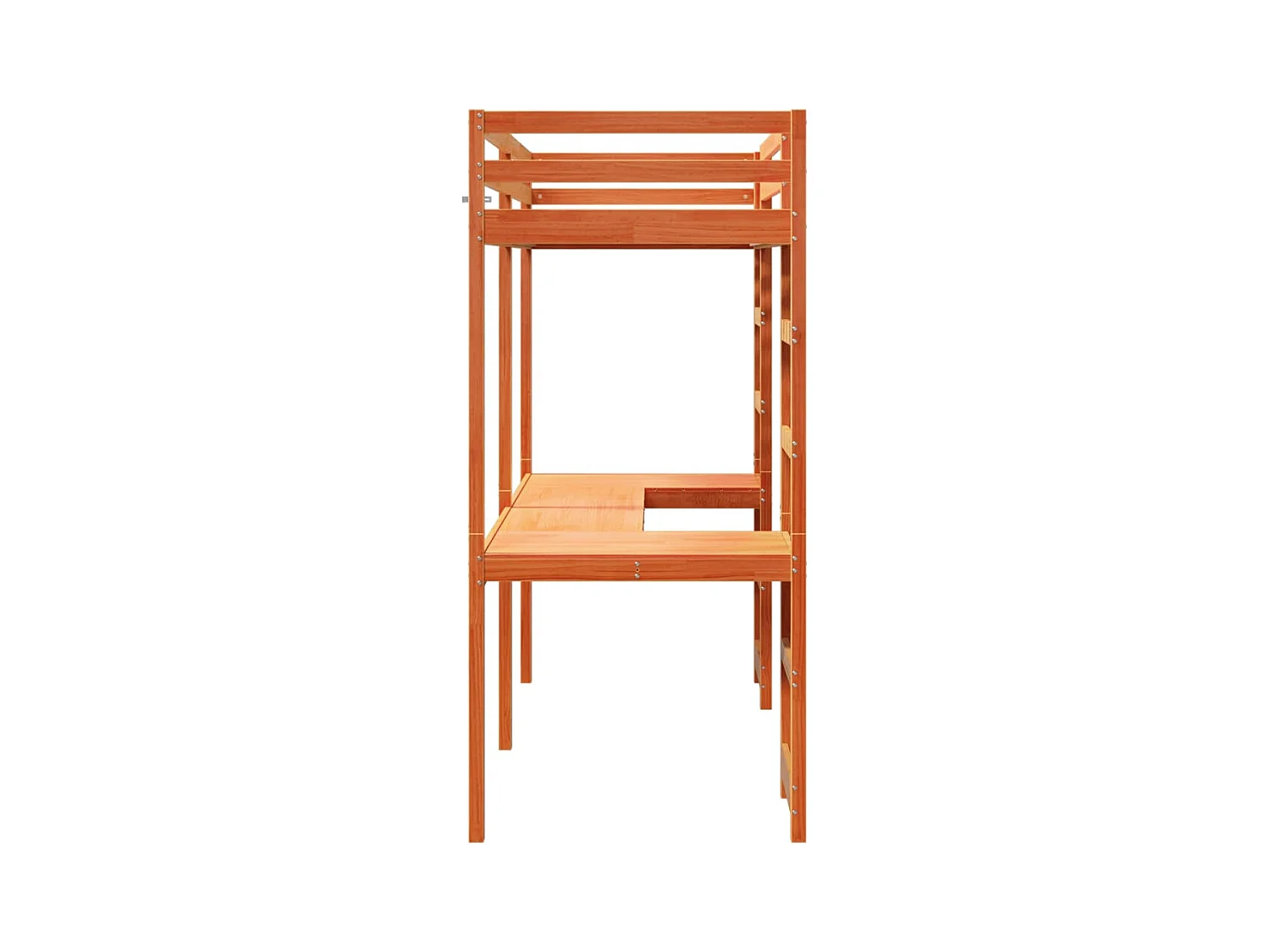 Cadre de lit superposé sans matelas 75x190cm bois de pin massif