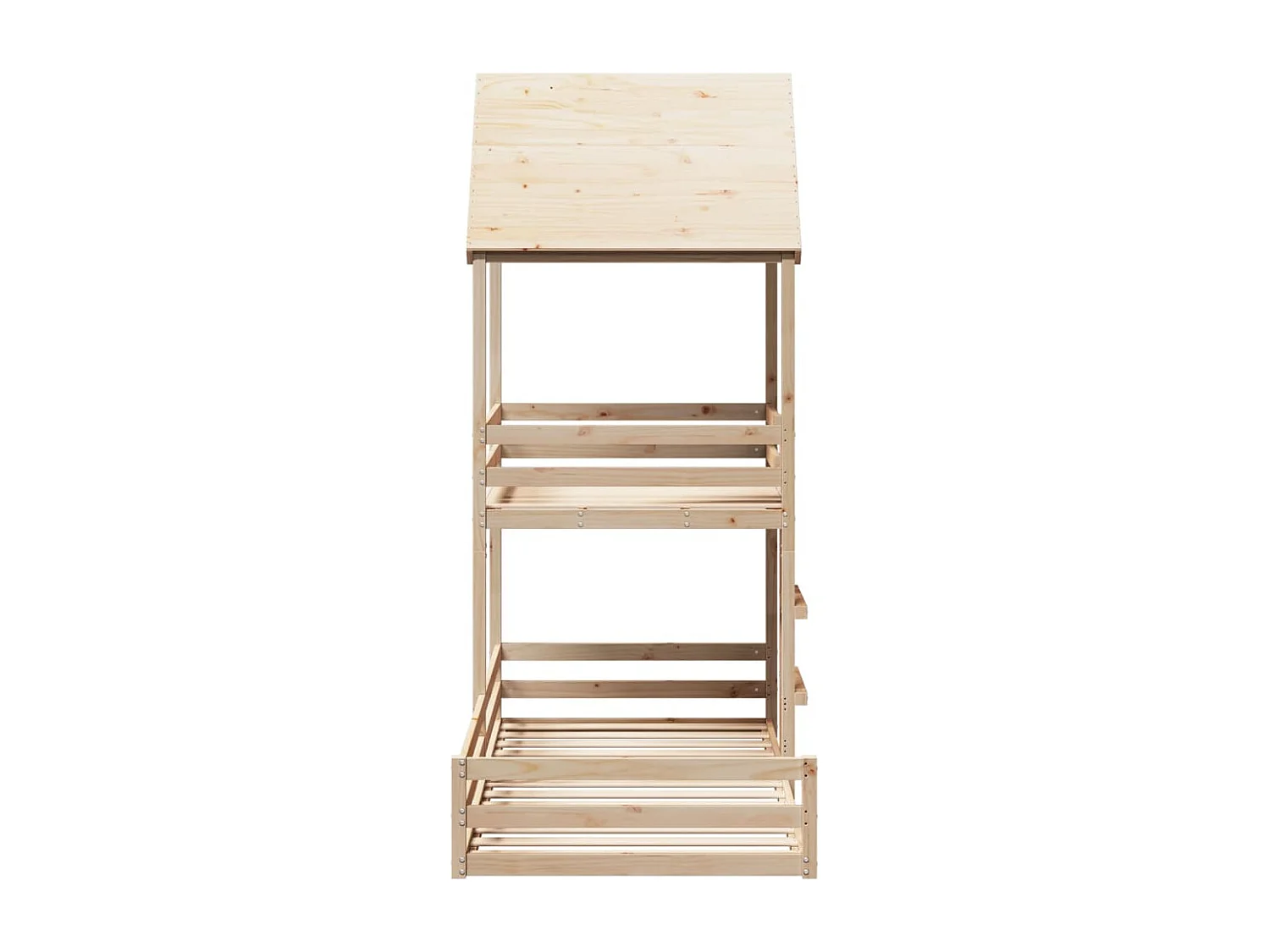 Lit superposé sans matelas 90x200 cm bois de pin massif