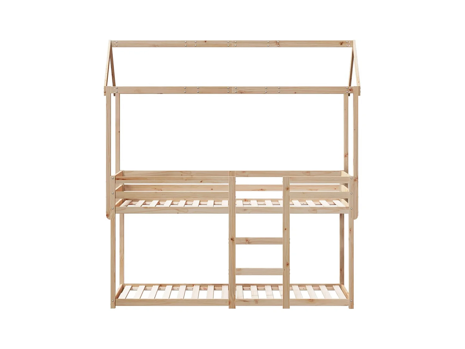 Lit superposé sans matelas 90x190 cm bois de pin massif