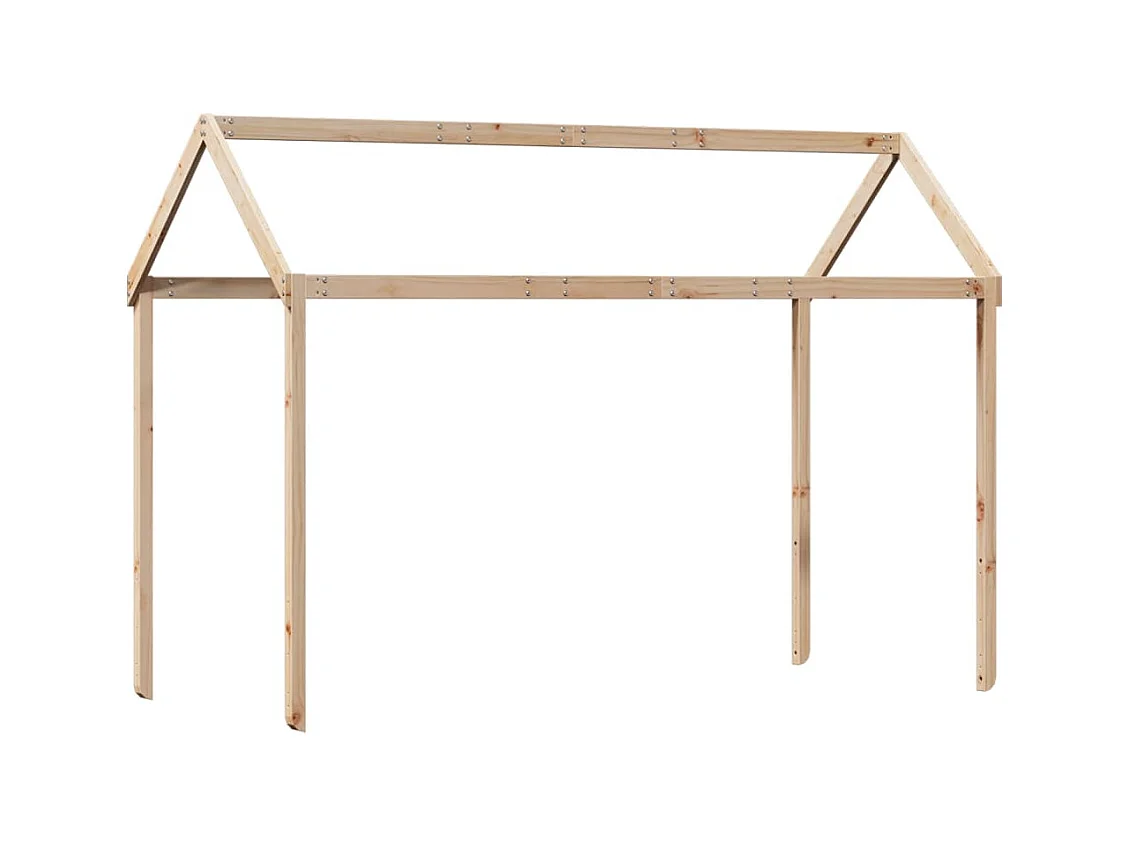 Lit superposé sans matelas 90x190 cm bois de pin massif