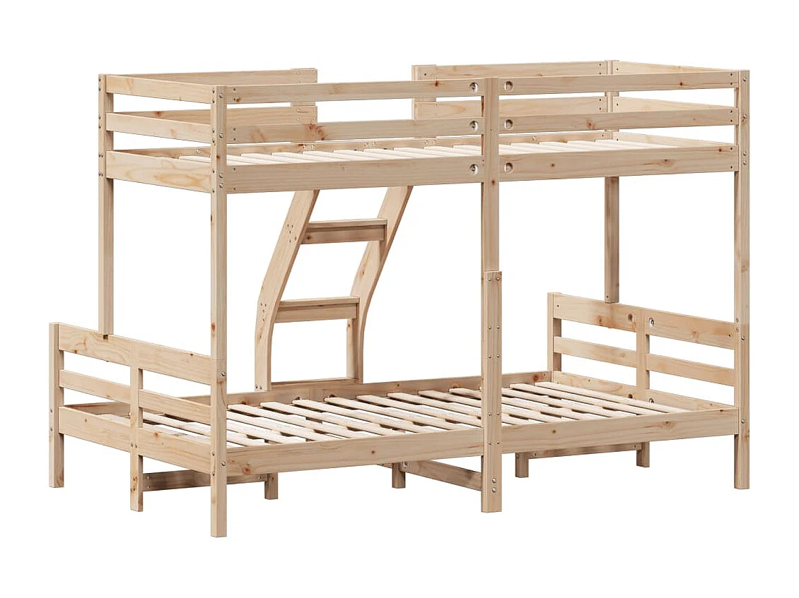 Litera de madera maciza de pino 90x200/120x200 cm