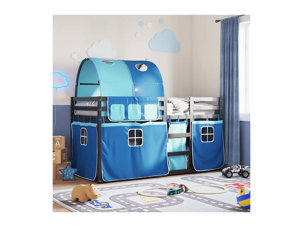 Lit superposé sans matelas 90x190 cm bois de pin massif