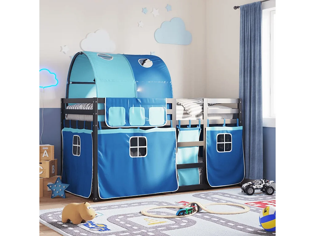 Lit superposé sans matelas 90x190 cm bois de pin massif