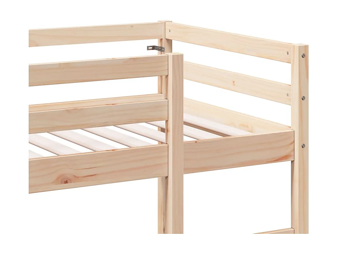 Hochbett ohne Matratze 80x200 cm Massivholz Kiefer