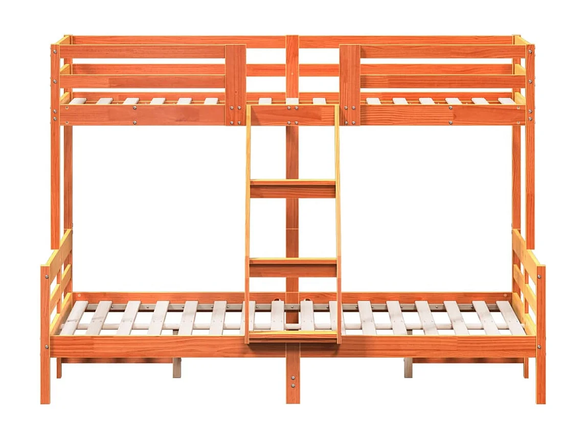 Lit superposé sans matelas 90x200/140x200 cm bois massif