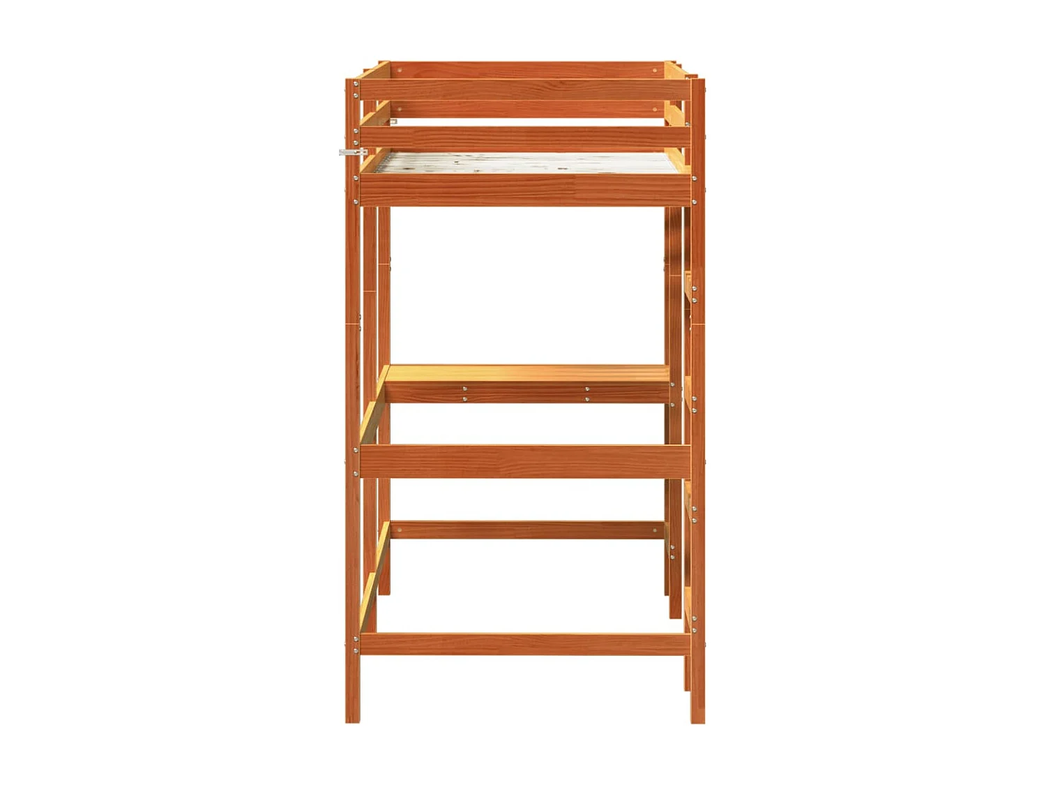 Lit superposé sans matelas cire marron 90x200 cm pin massif