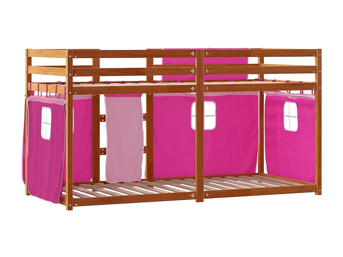 Lit superposé sans matelas 90x200 cm bois de pin massif
