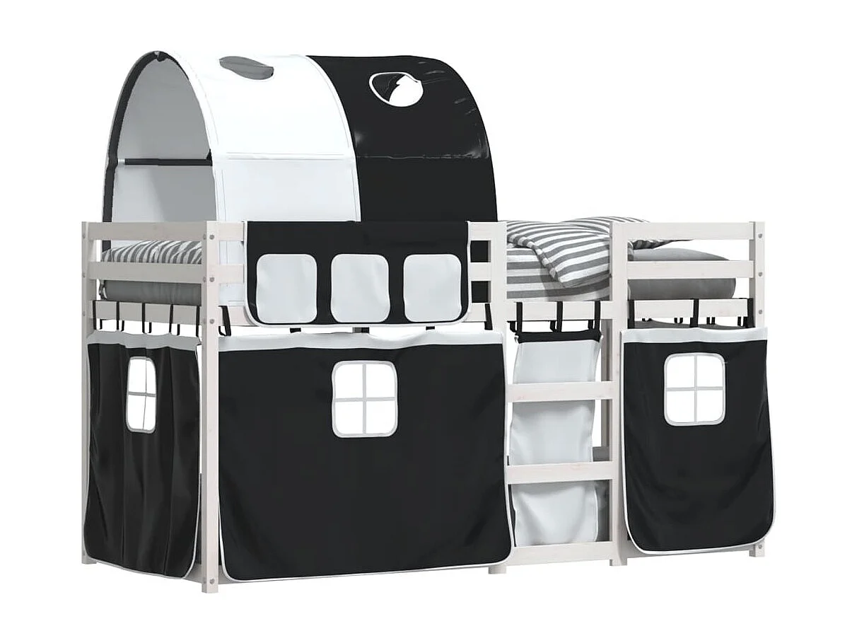 Lit superposé sans matelas 90x190 cm bois de pin massif