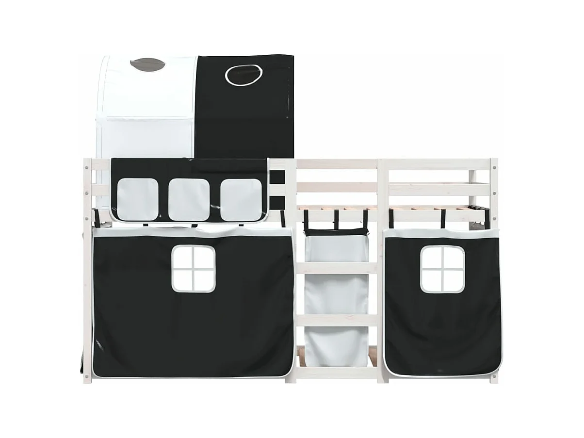 Lit superposé sans matelas 90x190 cm bois de pin massif