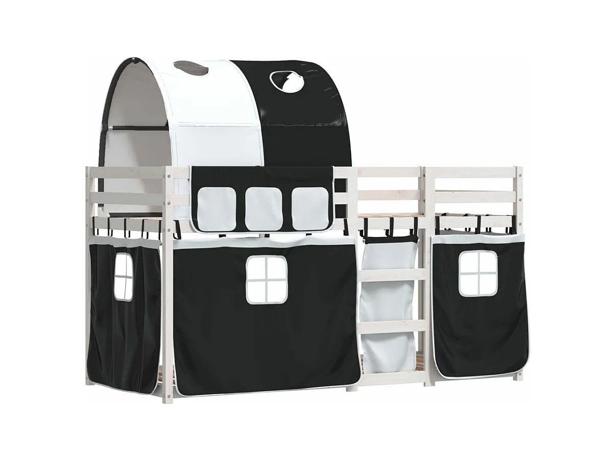 Lit superposé sans matelas 90x190 cm bois de pin massif