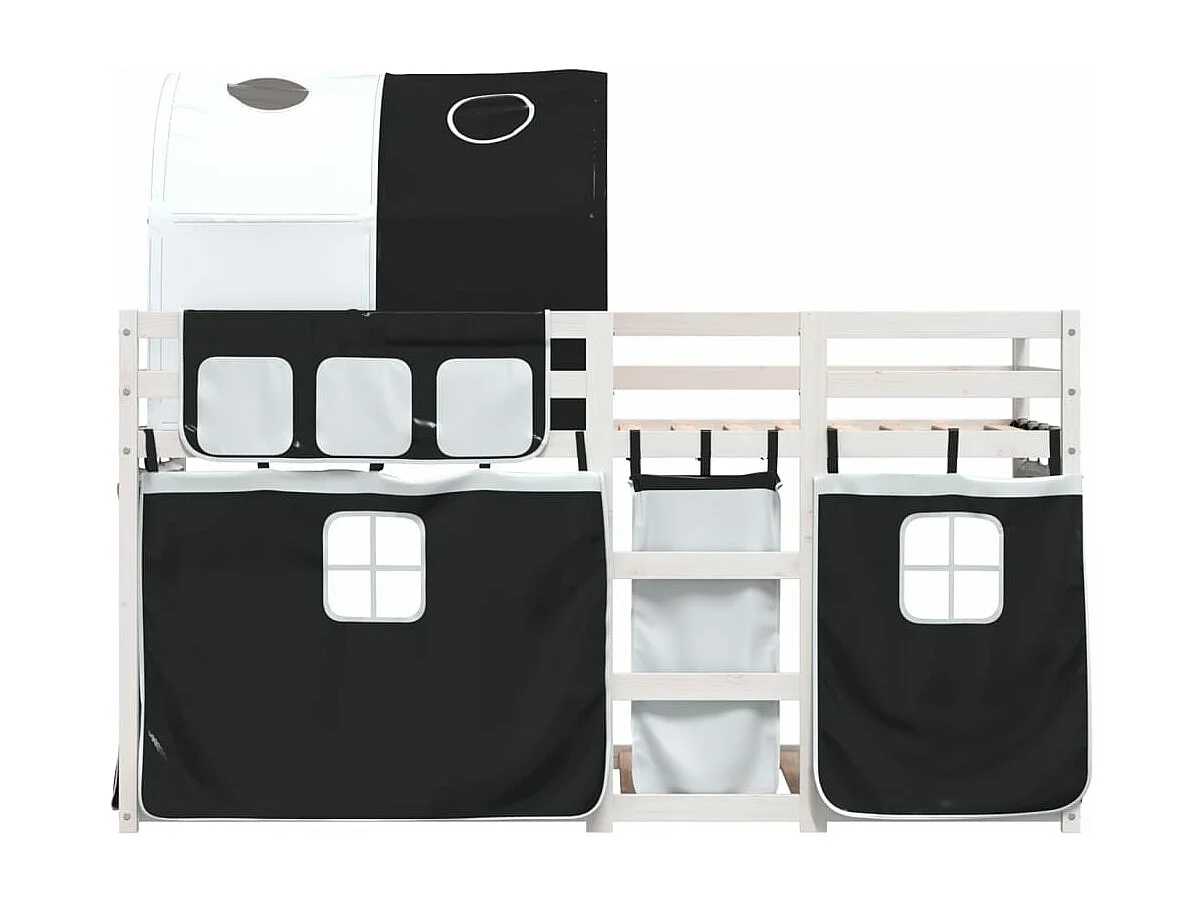 Lit superposé sans matelas 90x190 cm bois de pin massif