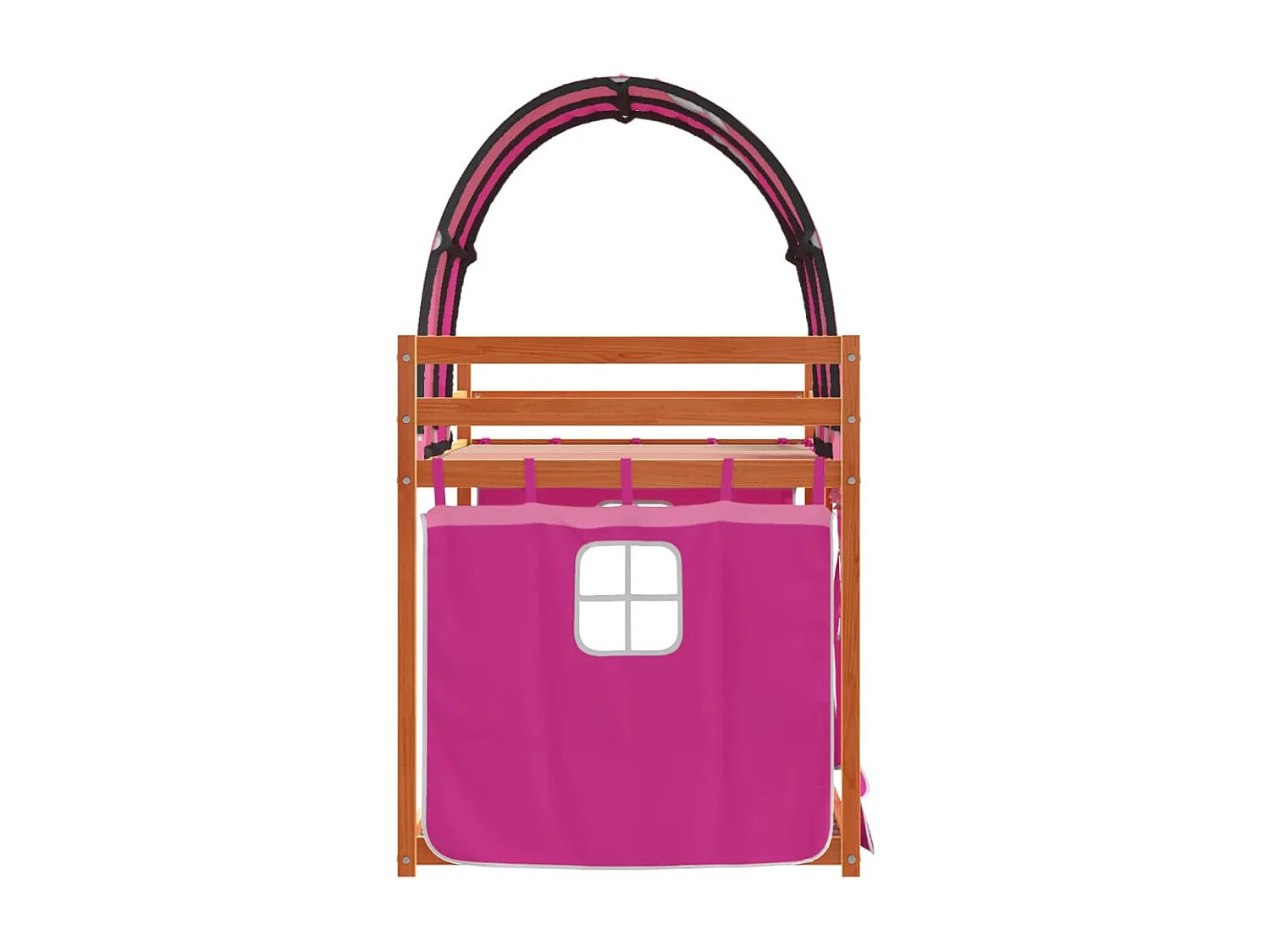 Lit superposé sans matelas rose 75x190 cm bois de pin massif