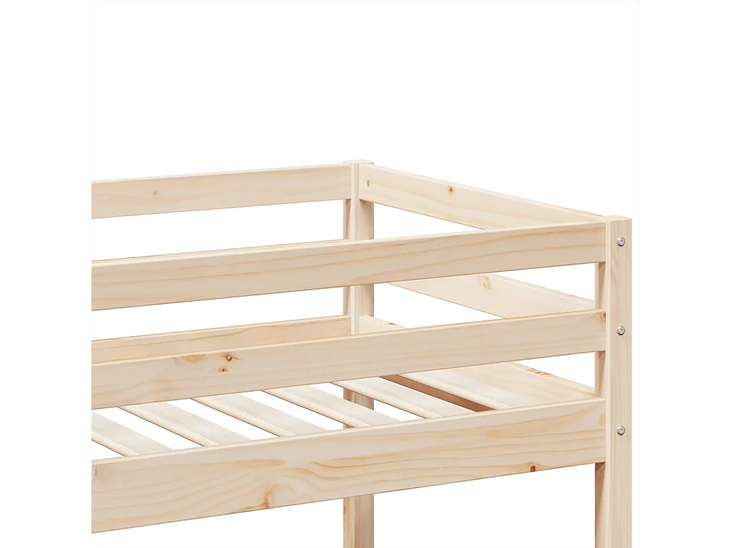 Letto a Castello 90x190 cm in Legno Massello di Pino