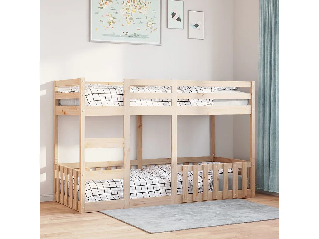 Lit superposé 90x190 cm Bois de pin massif