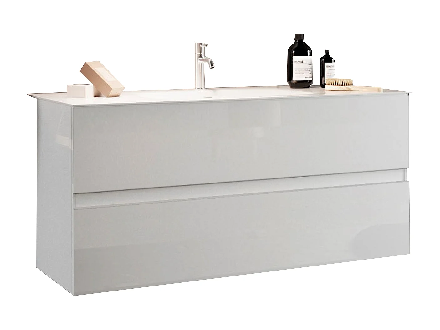 Ensemble salle de bain START blanc brillant, 101 x 53 x 47 cm