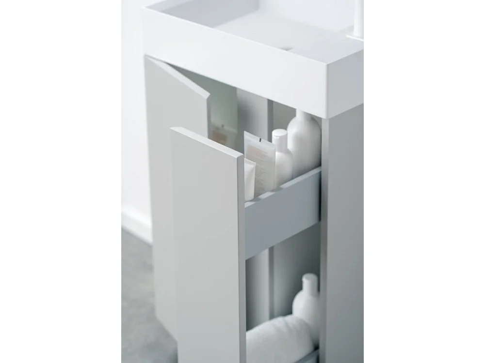 Meuble de salle de bain UNIQ 49 x 34,5 x 63 cm en plusieurs couleurs - Couleur: Gris clair