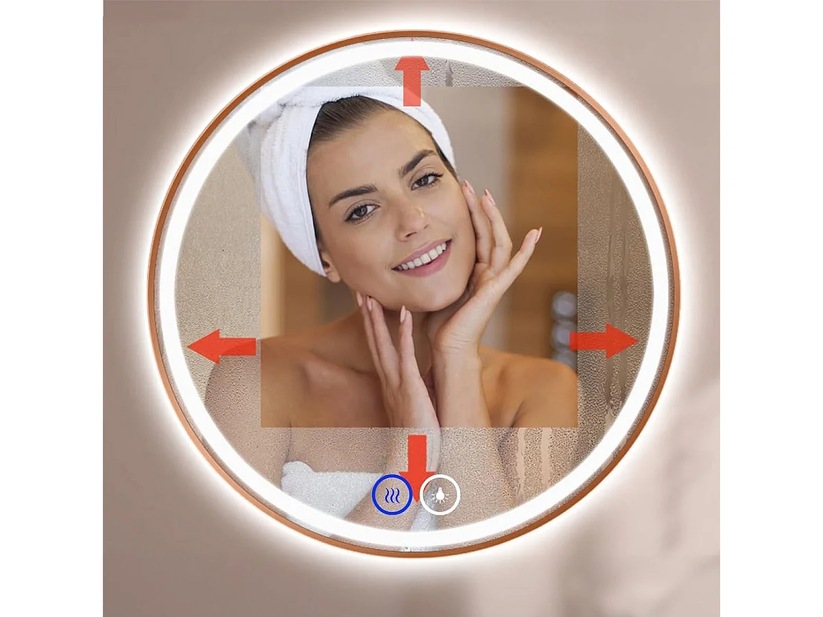 MIROIR LED REA 60CM MMJ N COPPER