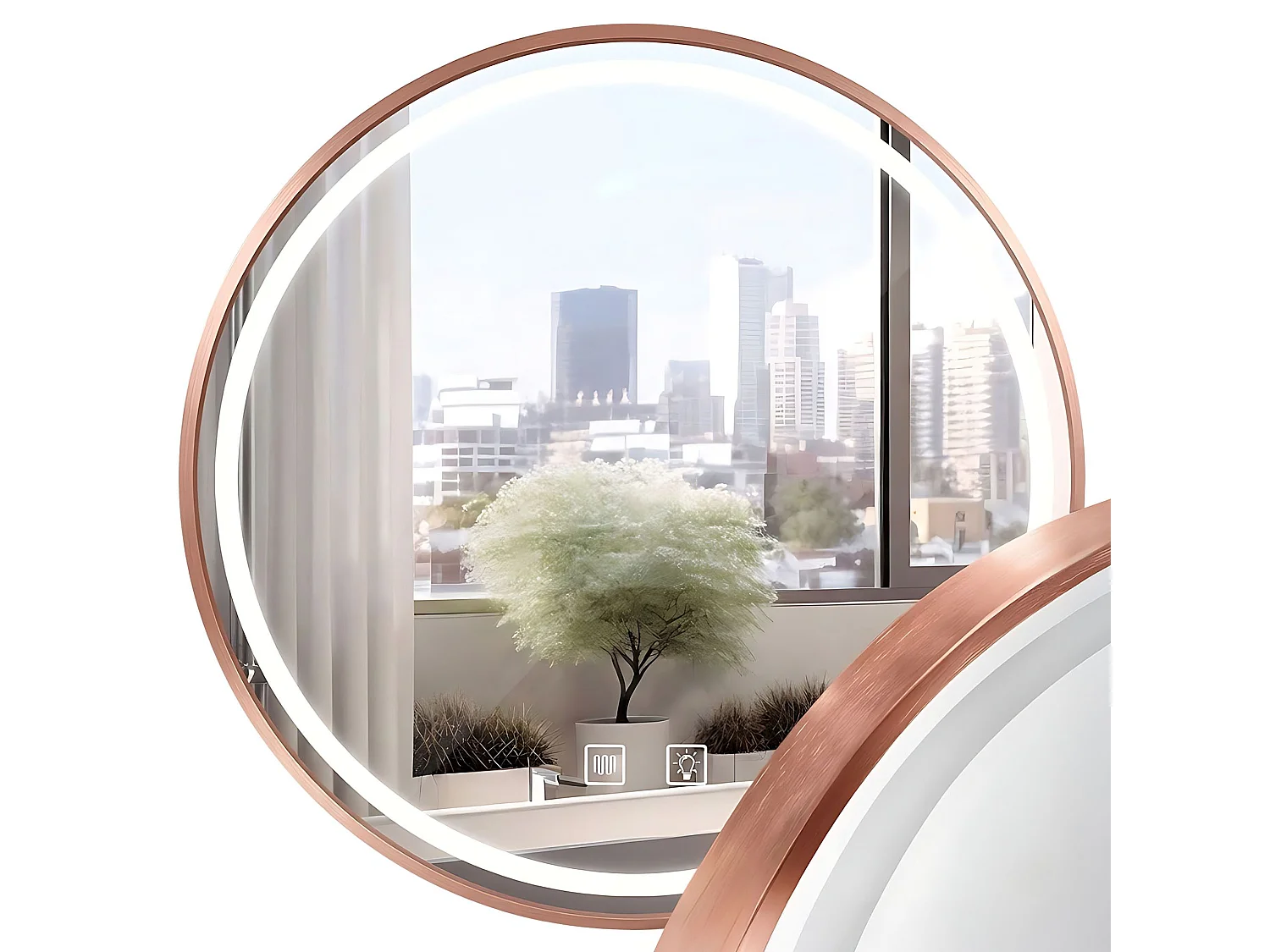 MIROIR LED REA 60CM MMJ N COPPER