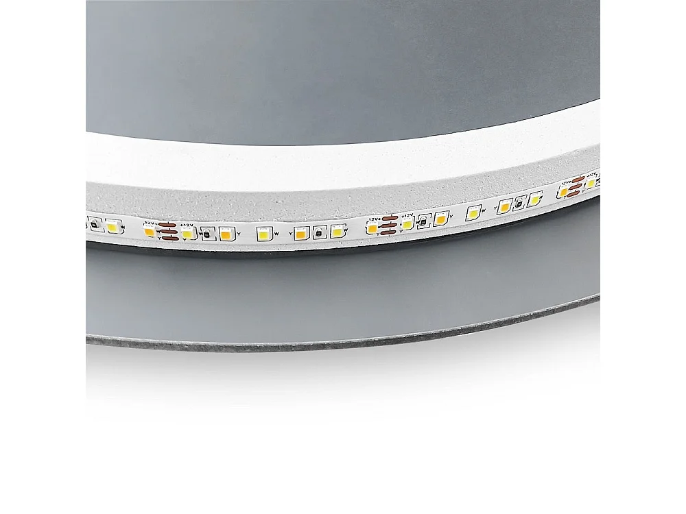 Miroir LED REA 70cm HZJ070 Chrome avec éclairage et fonction chauffage