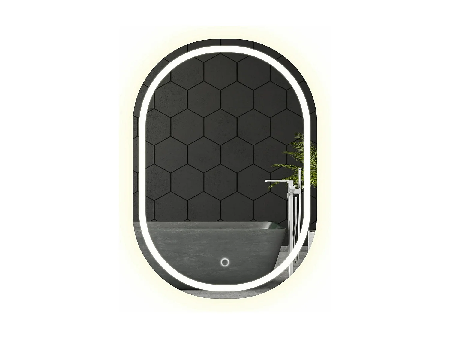 MIROIR LED REA DDJ  CHROME