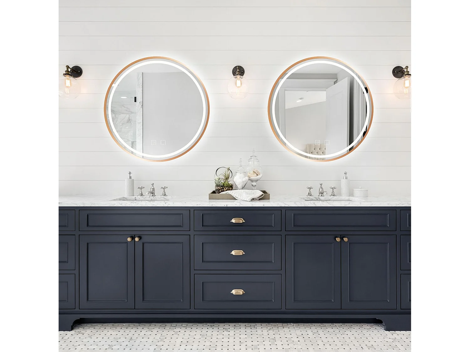 MIROIR LED REA 80CM MMJ N COPPER