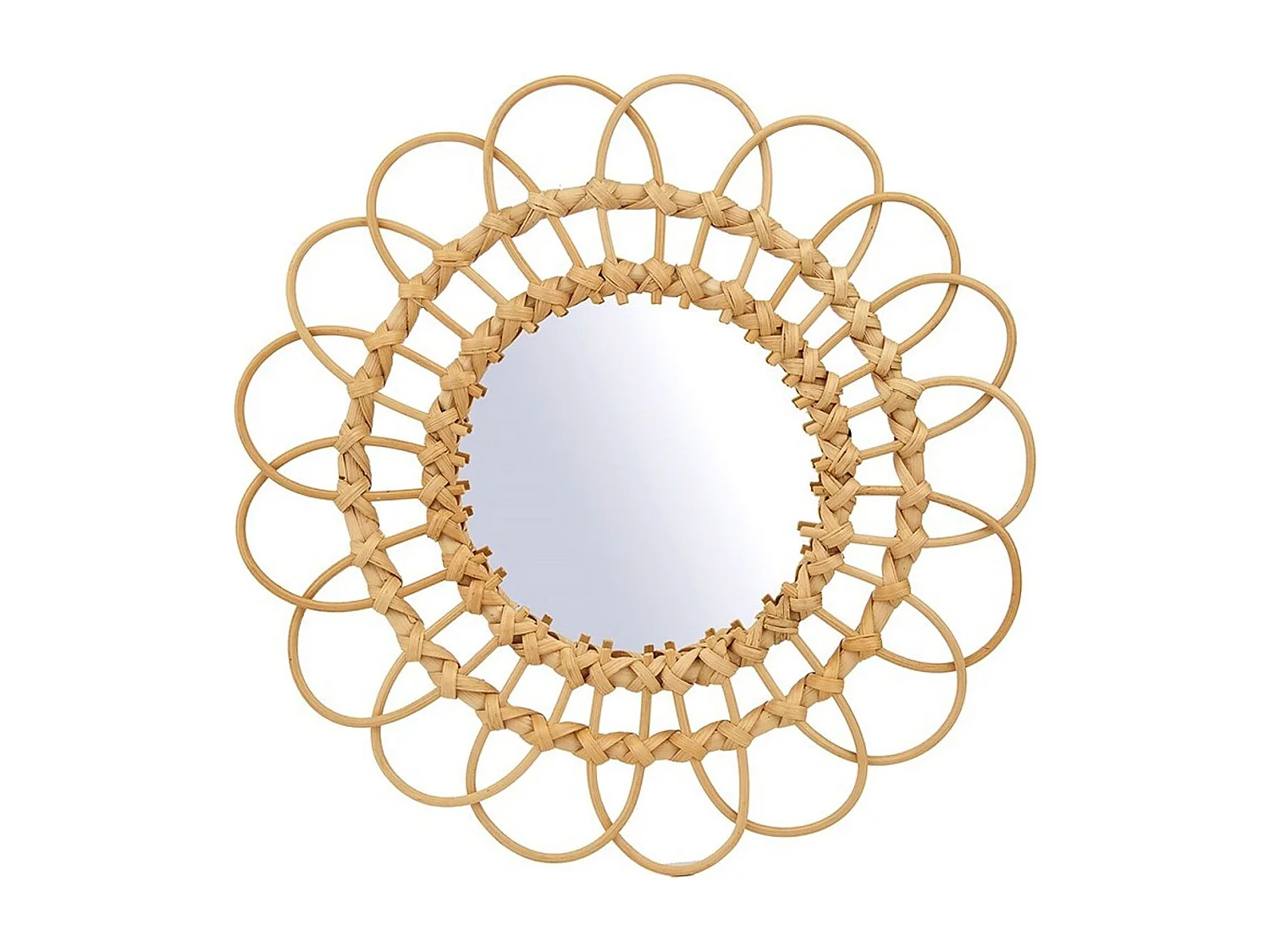 MIROIR REA BOHO 34CM 223K17 BEIGE