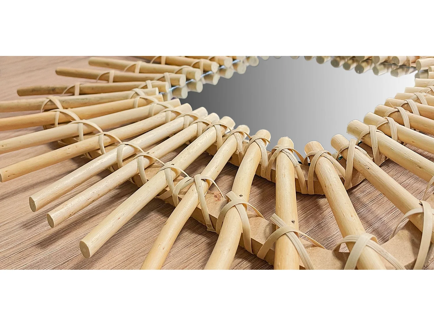 MIROIR REA BOHO 45CM QDJ071 BEIGE