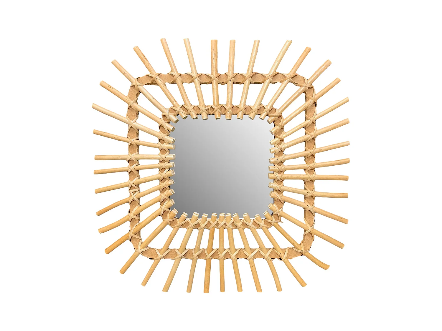 MIROIR REA BOHO 45CM QDJ071 BEIGE