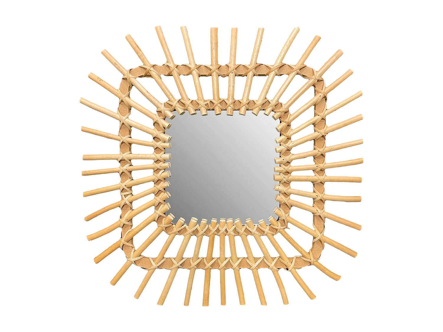 MIROIR REA BOHO 45CM QDJ071 BEIGE