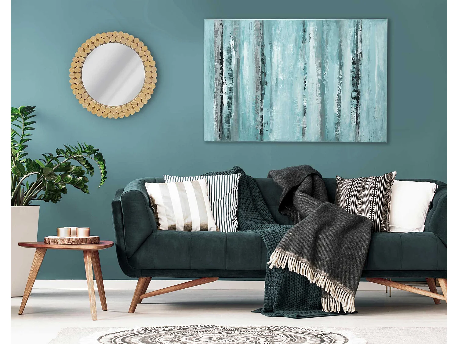 MIROIR REA BOHO 36CM KLNA-MR01 BEIGE