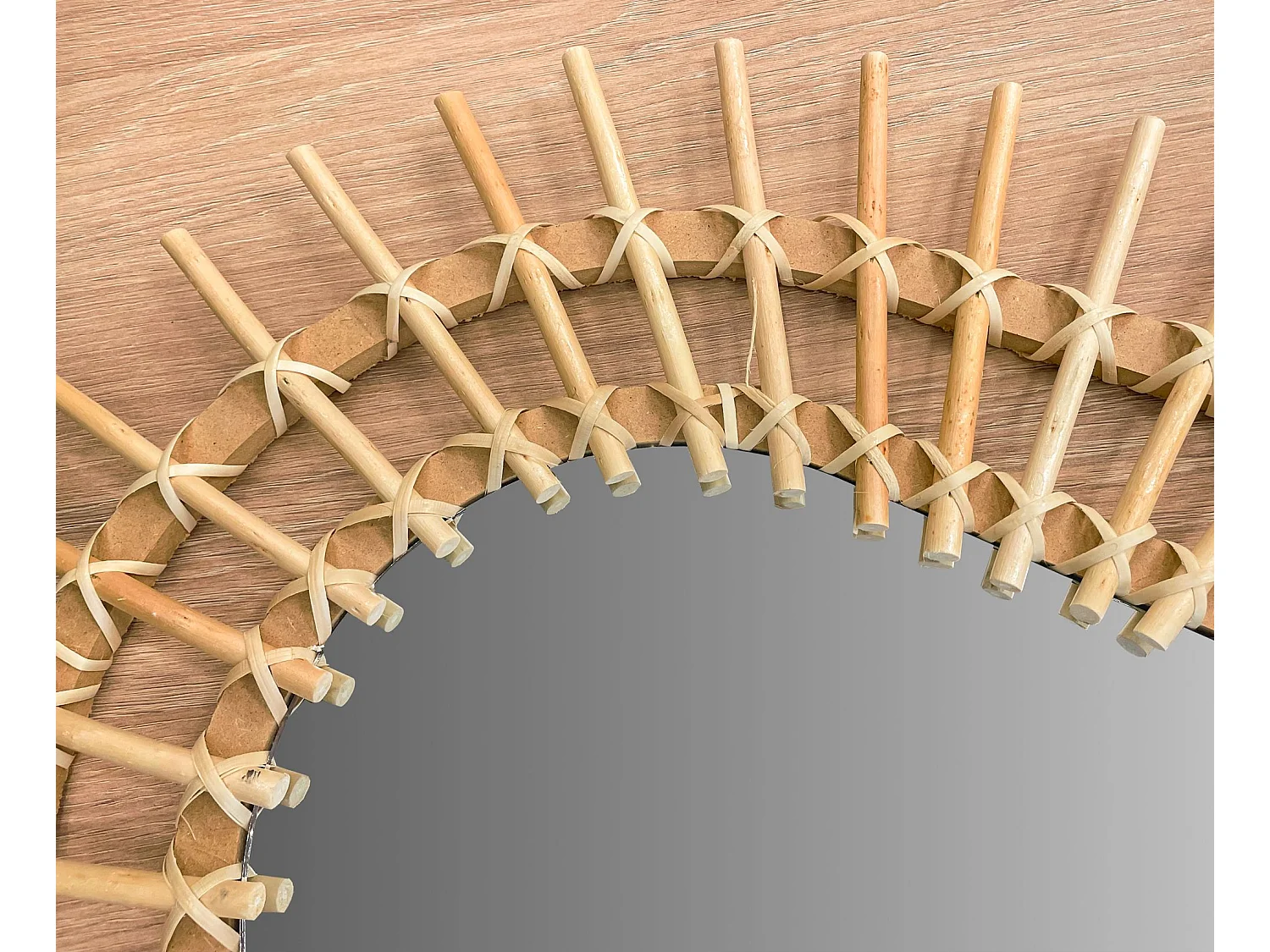 MIROIR REA BOHO 57CM QDJ5749 BEIGE